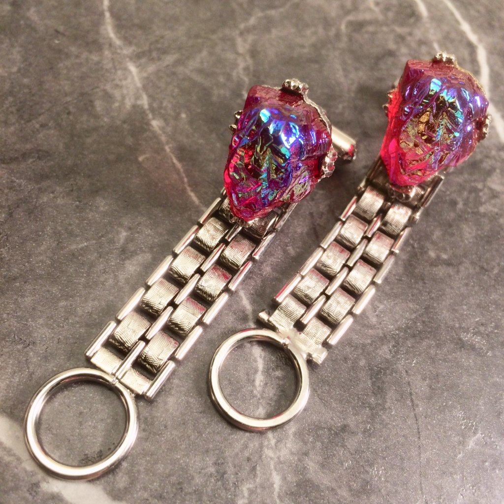Vtg Dragons Breath Fold Over Cuff Links - New Old Stock